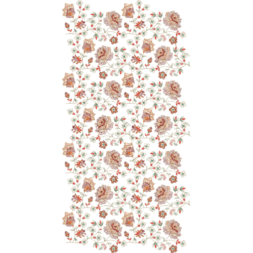 Delicate All Over Jall Embroidery Design