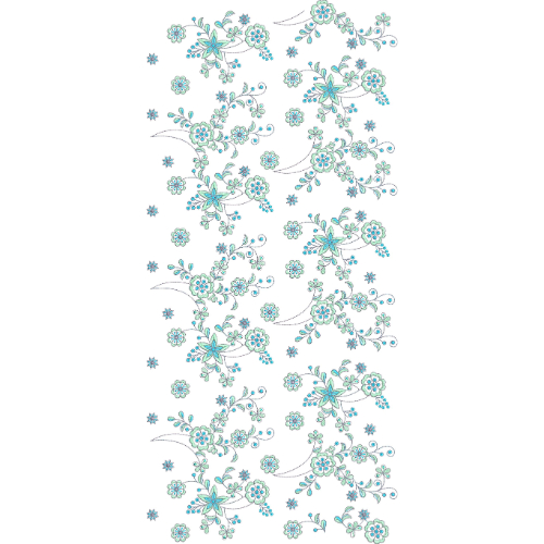 Delicate All Over Jall Embroidery Design