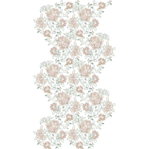 Floral All Over Jall Embroidery Design
