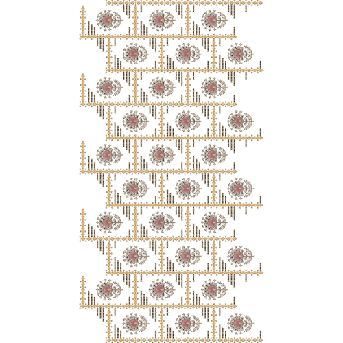 Delicate All Over Jall Embroidery Design
