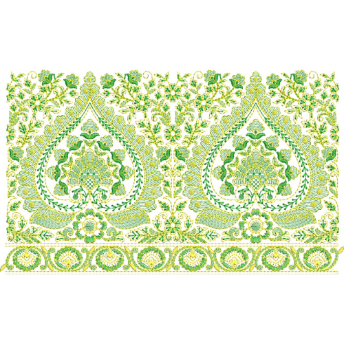 Lace Kurta Embroidery Design