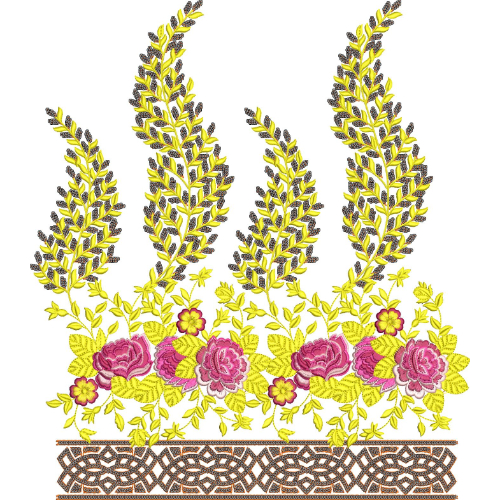Unique Lace Embroidery Design