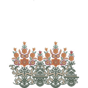 Simple Lace Embroidery Design