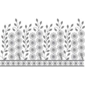 Simple Lace Embroidery Design