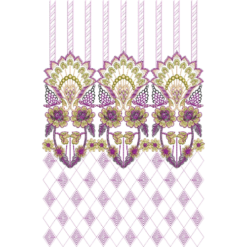 Simple Lace Embroidery Design
