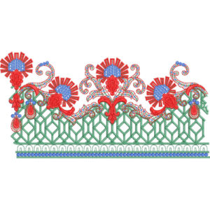 Floral Lace Embroidery Design