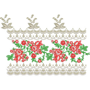 Lace Flower Embroidery Design