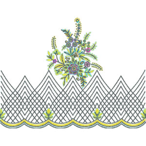 Lace Flower Embroidery Design