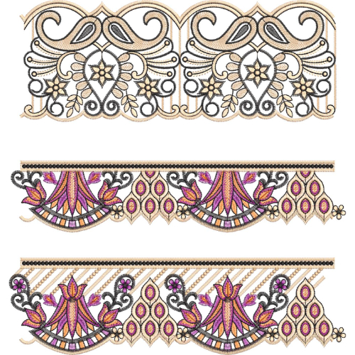 Floral Lace Embroidery Design