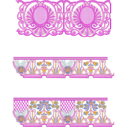 Unique Lace Embroidery Design