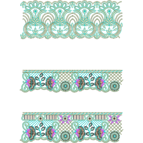 Lace Flower Embroidery Design
