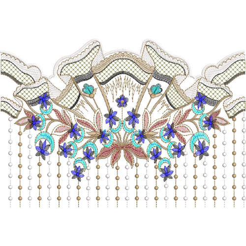 Lace Kurta Embroidery Design