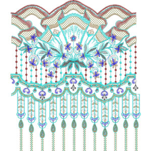 Simple Lace Embroidery Design