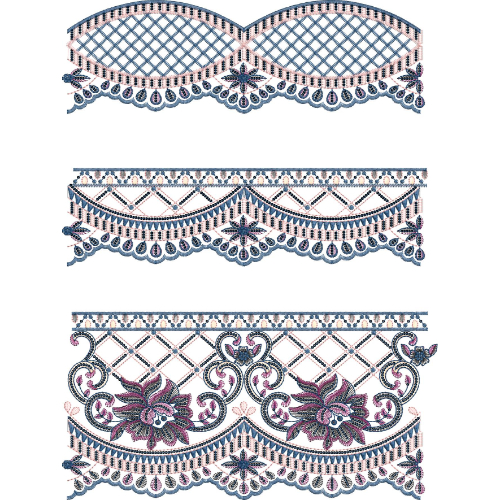 Floral Lace Embroidery Design