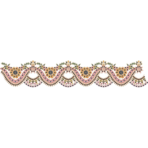 Lace Kurta Embroidery Design