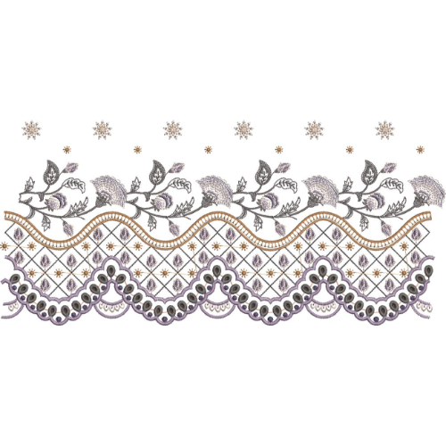 Floral Lace Embroidery Design
