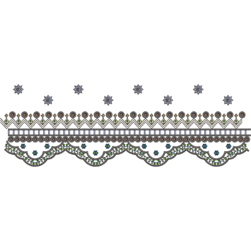 Lace Flower Embroidery Design