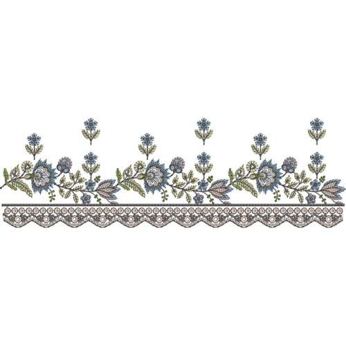 Lace Kurta Embroidery Design