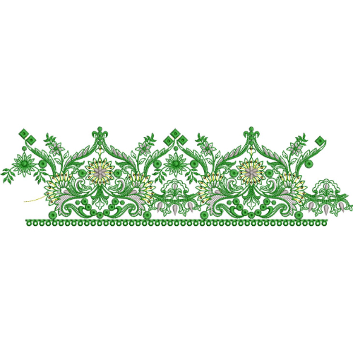 Unique Lace Embroidery Design