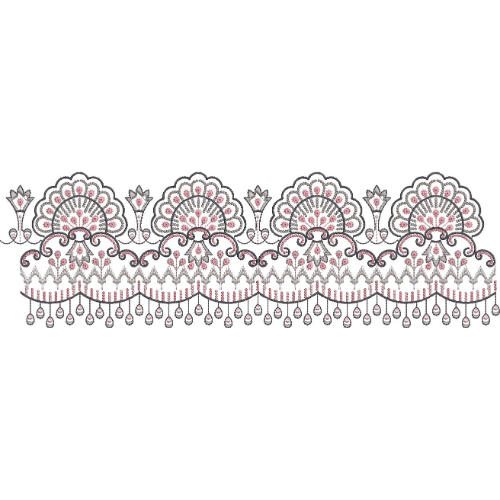 Lace Flower Embroidery Design