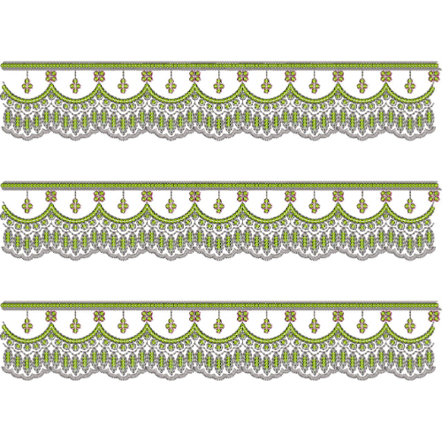 Lace Kurta Embroidery Design