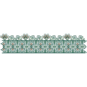 Lace Flower Embroidery Design