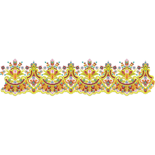 Lace Flower Embroidery Design