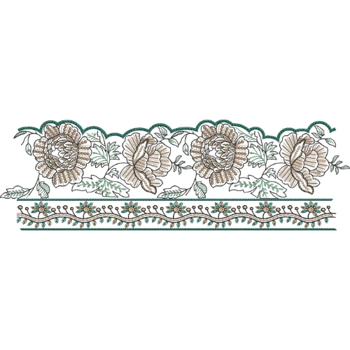 Floral Lace Embroidery Design