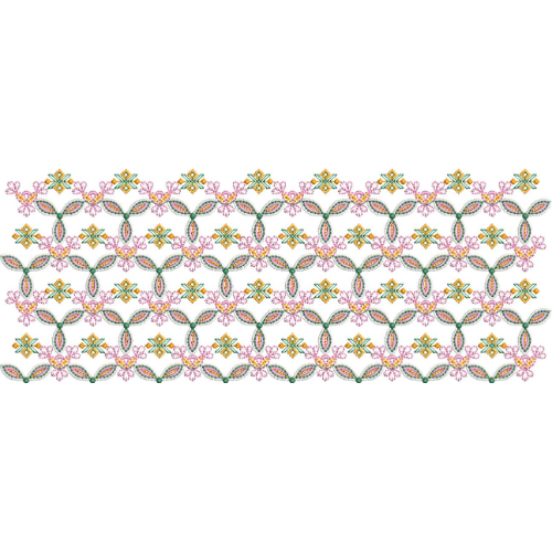 Lace Flower Embroidery Design