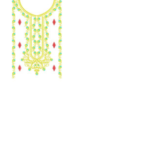 Unique Neck Embroidery Design