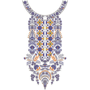 Unique Neck Embroidery Design