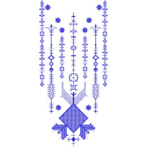 Neck Flower Embroidery Design