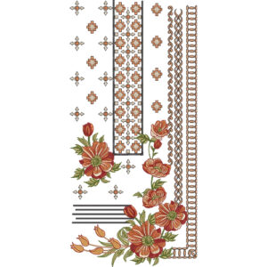 Neckline Embroidery Design