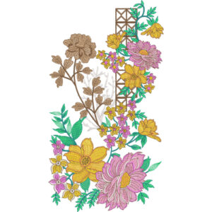 Neckline Embroidery Design