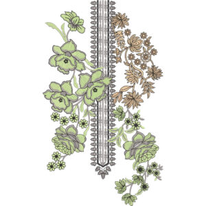 Neckline Embroidery Design