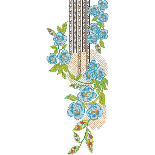 Beautiful Neck Embroidery Design