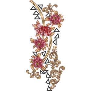 Neckline Embroidery Design