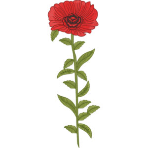 Neck Flower Embroidery Design
