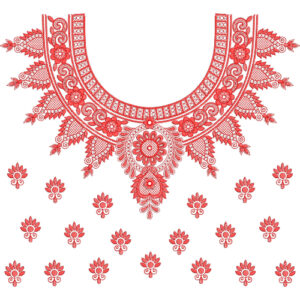 Simple Neck Embroidery Design