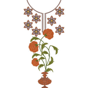 Unique Neck Embroidery Design