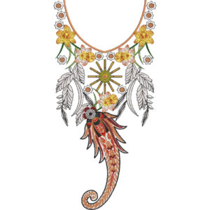 Beautiful Neck Embroidery Design