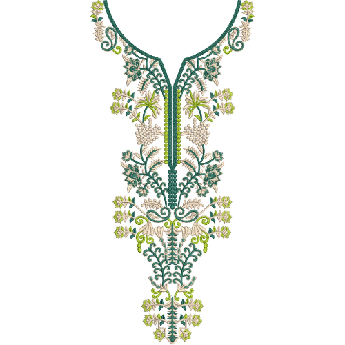 Beautiful Neck Embroidery Design