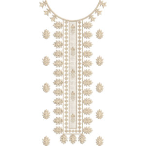 Neck Flower Embroidery Design