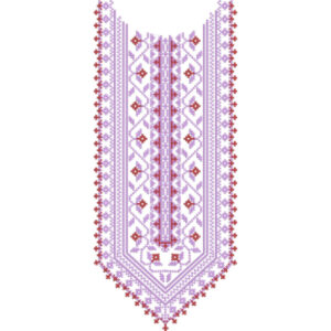 Neck Flower Embroidery Design