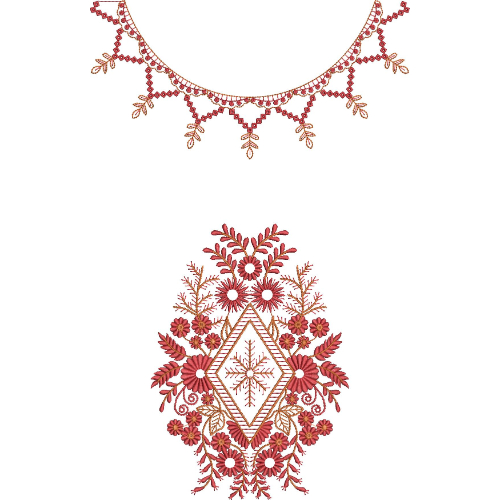 Neck Gala Embroidery Design