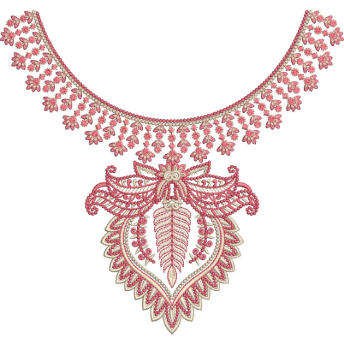 Simple Neck Embroidery Design