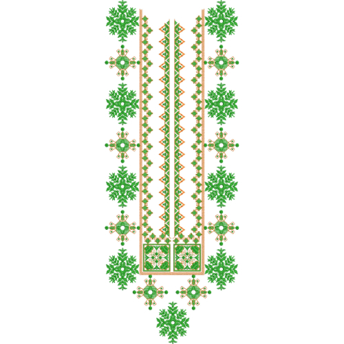 Unique Neck Embroidery Design