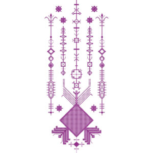 Neck Flower Embroidery Design