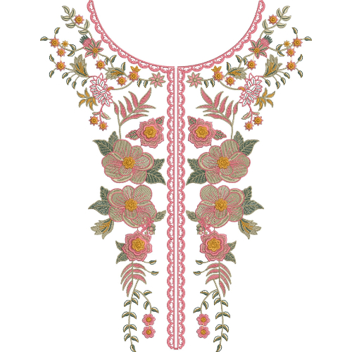 Neck Gala Embroidery Design