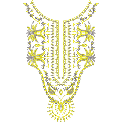 Neckline Embroidery Design